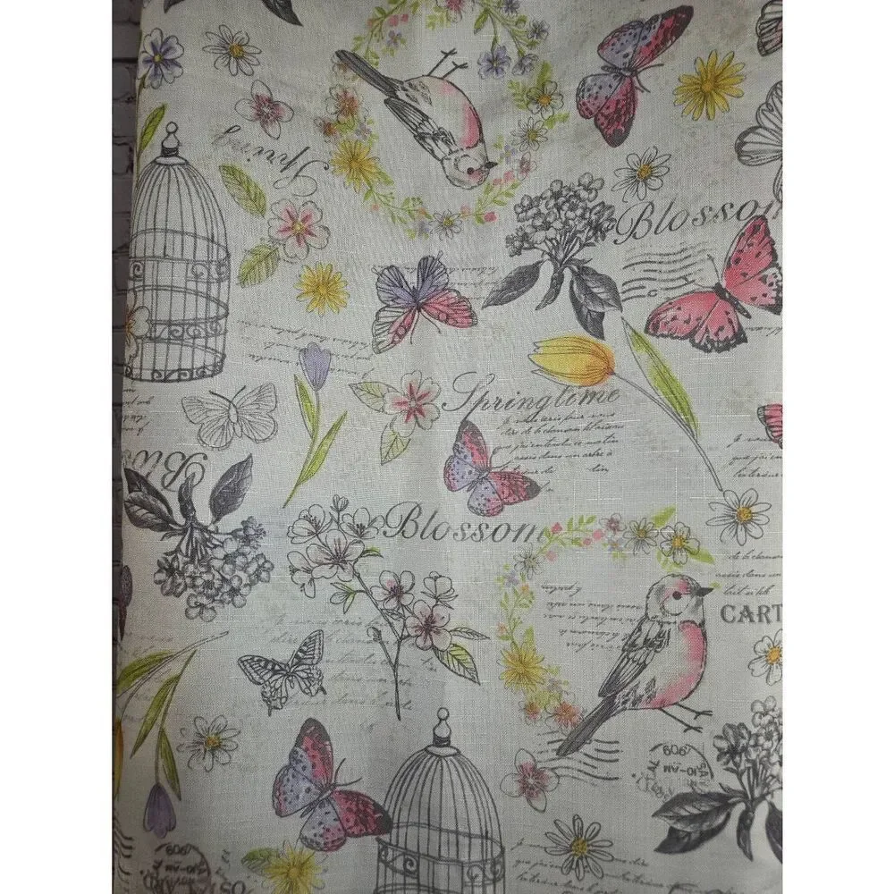 Rectangular Spring Butterfly Tablecloth - Picture 3 of 3